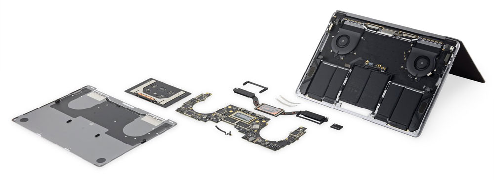 Macbook disassembled awaiting repair